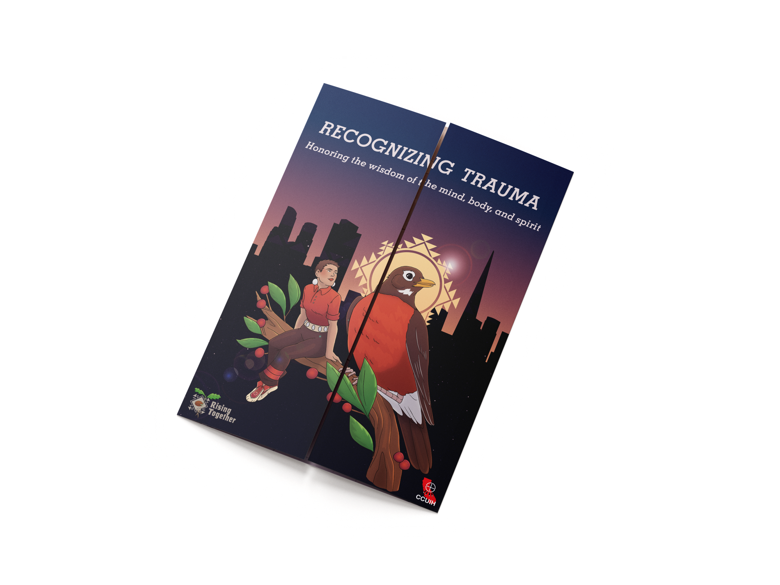 mock up of Recognizing Trauma Brochure